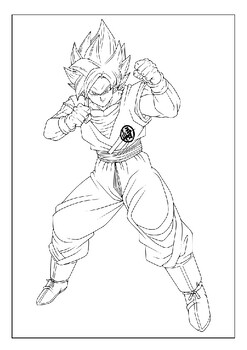 Get lost in the excitement of dragon ball z with our goku coloring pages pdf