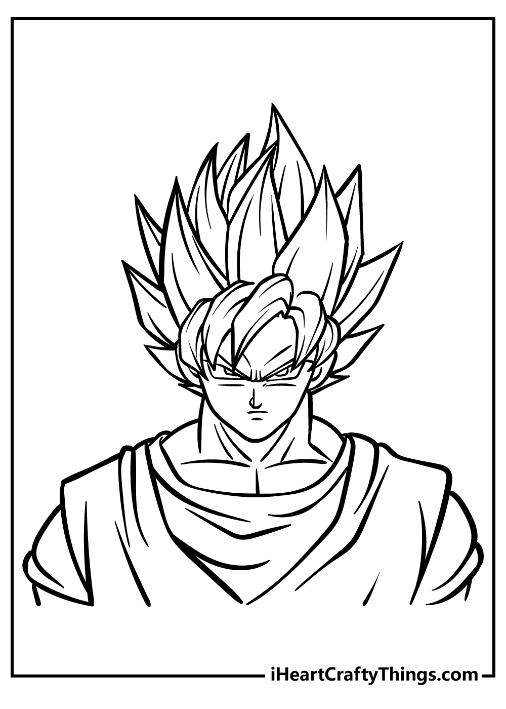 Goku coloring pages free printables