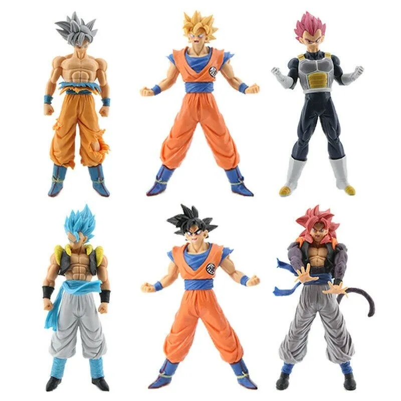 Pcs dragon ball z figures set goku vegeta super saiyan blue god ultra christmas