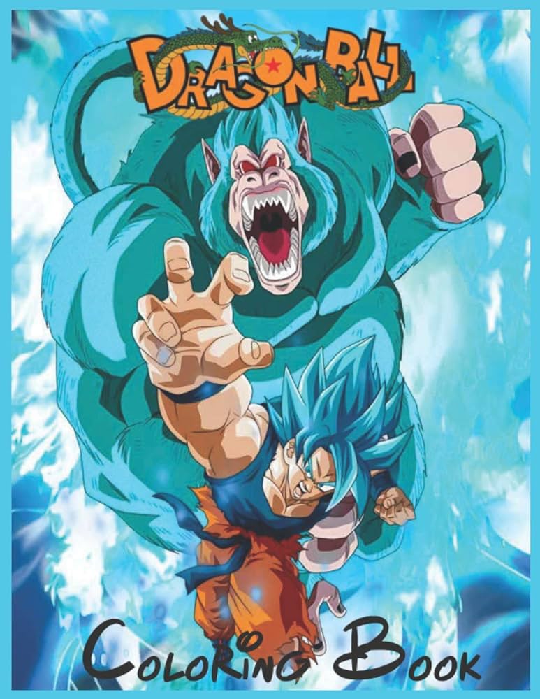 Dragon ball coloring book over high quality illustrations for kids and adults dragon ball coloring pages goku vegeta krillin and many more dragonball fans club books