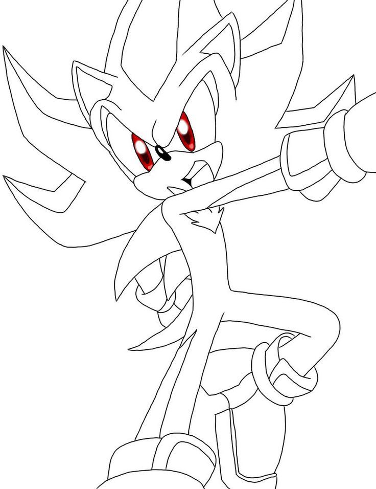 Super shadow coloring pages