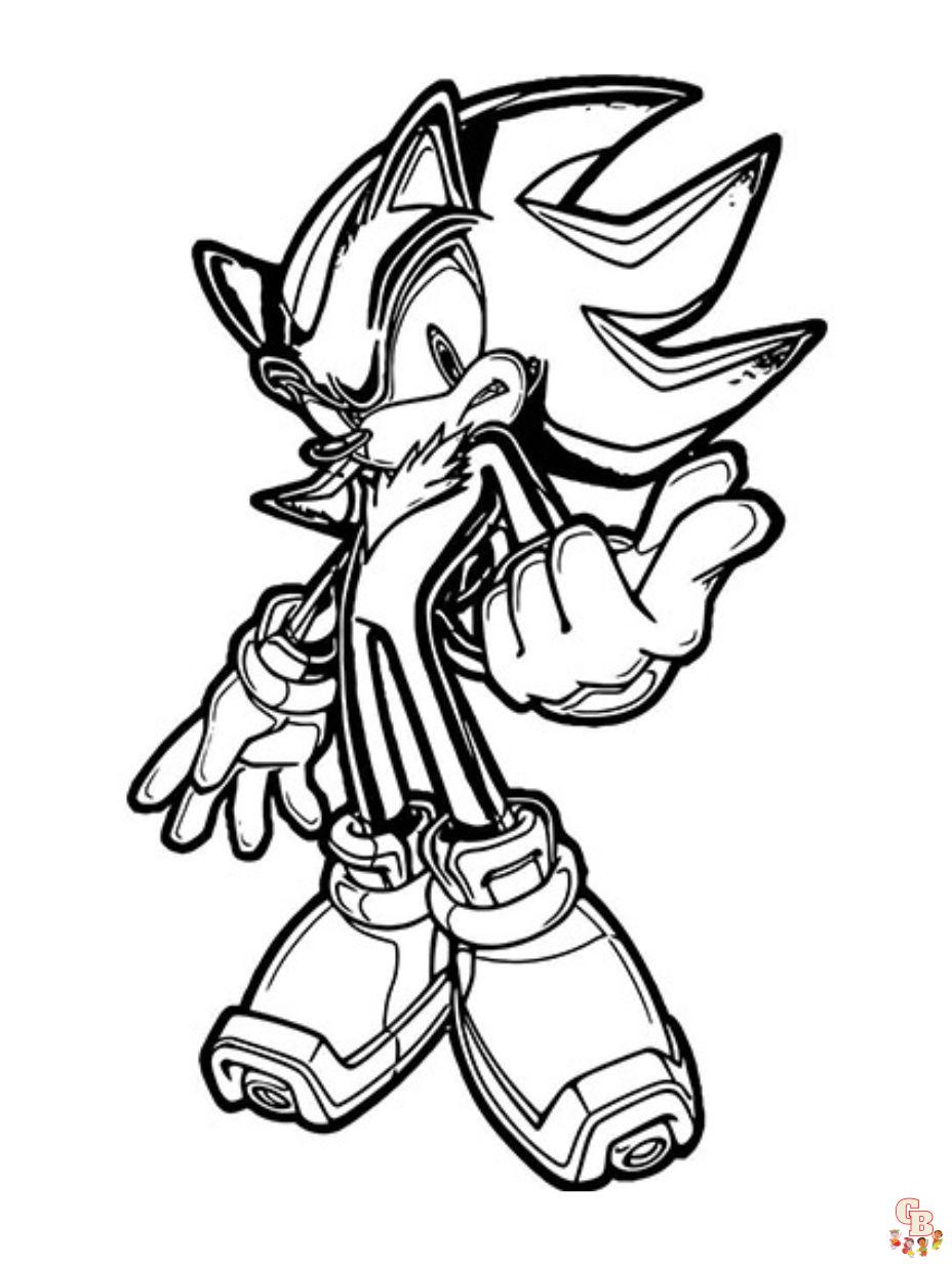 Sonic the hedgehog coloring pages free