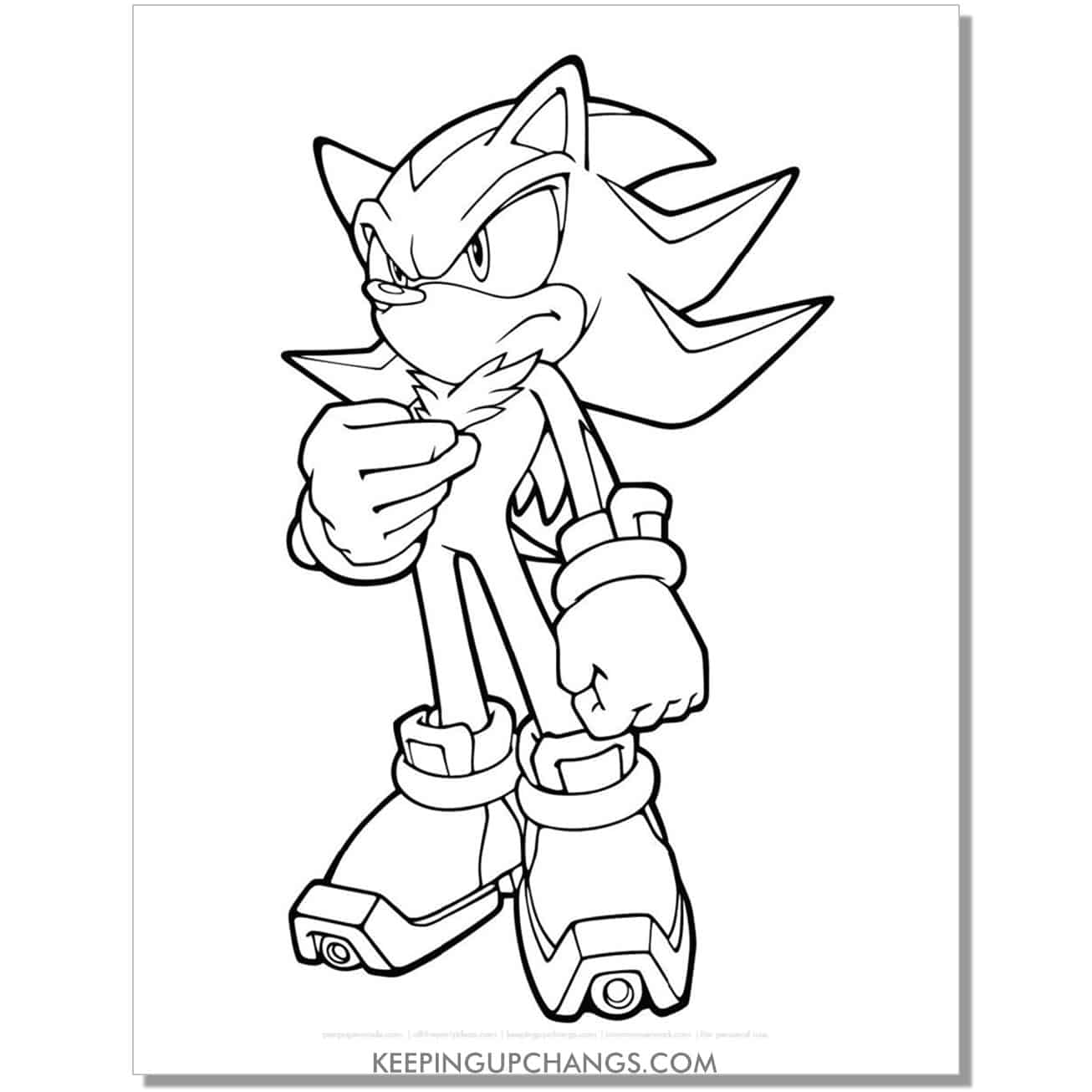 Free sonic the hedgehog coloring pages popular printables