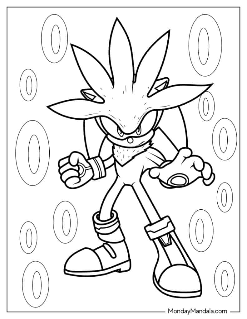 Sonic coloring pages free pdf printables