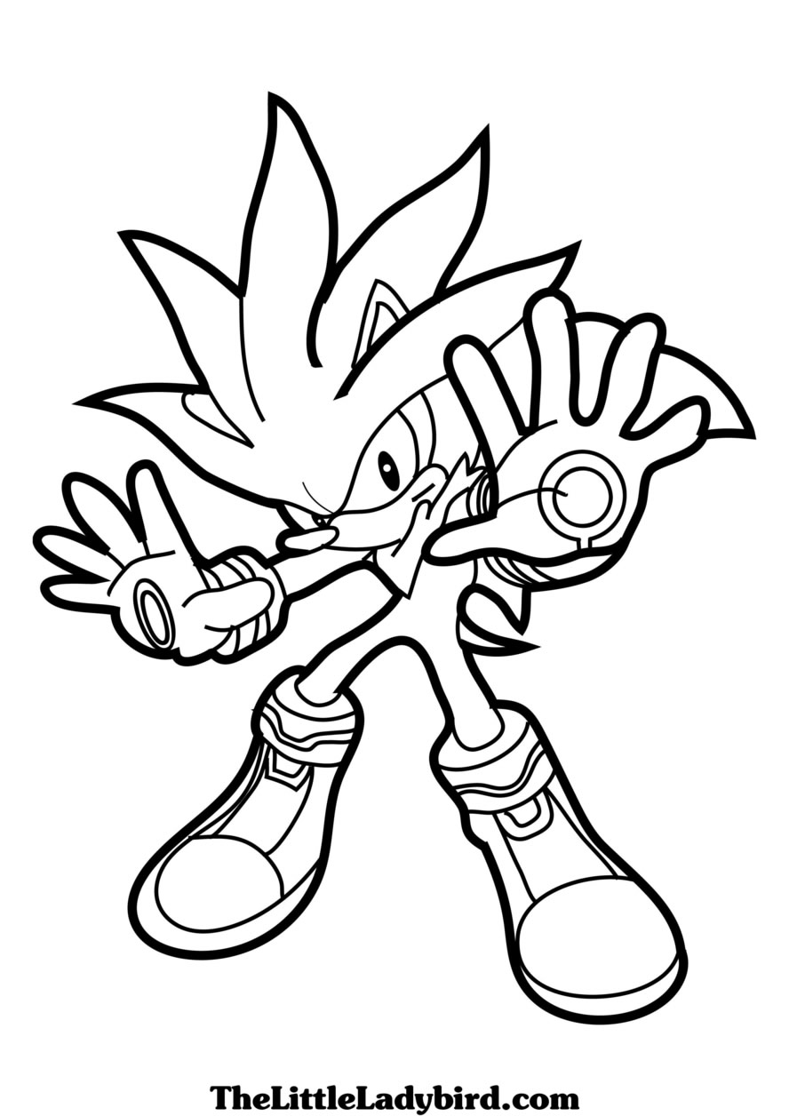 Sonic coloring pages