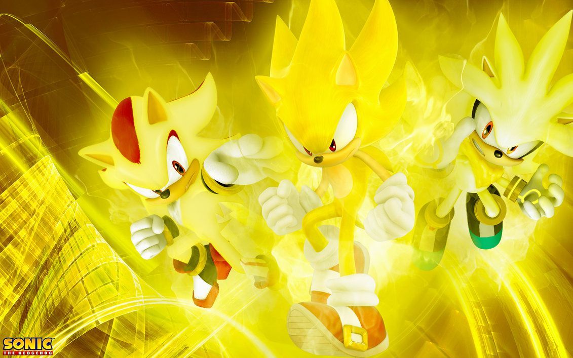 Super sonic super silver and super shadow wallpapers