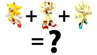 Drawing super sonic super shadow super silver what is the oute