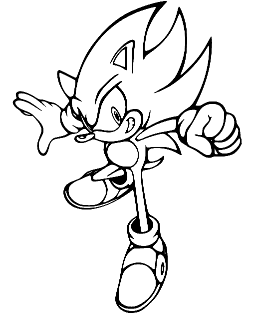 Super silver coloring page