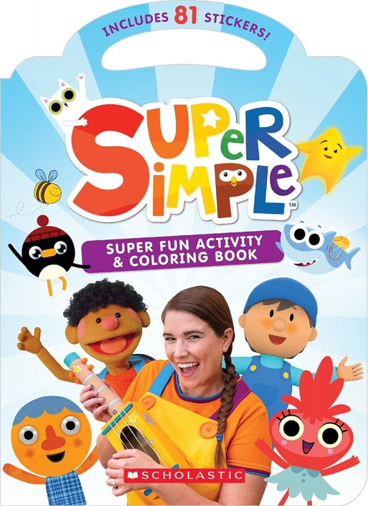 Super fun activity and coloring book super simple activity books maxwell melissa books
