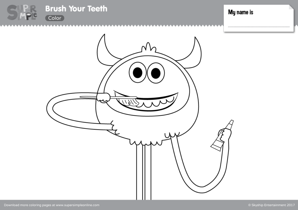 Brush your teeth