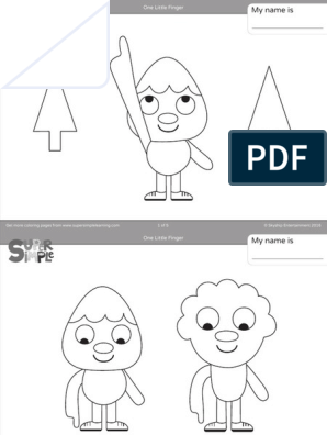 One little finger coloring pages pdf pdf