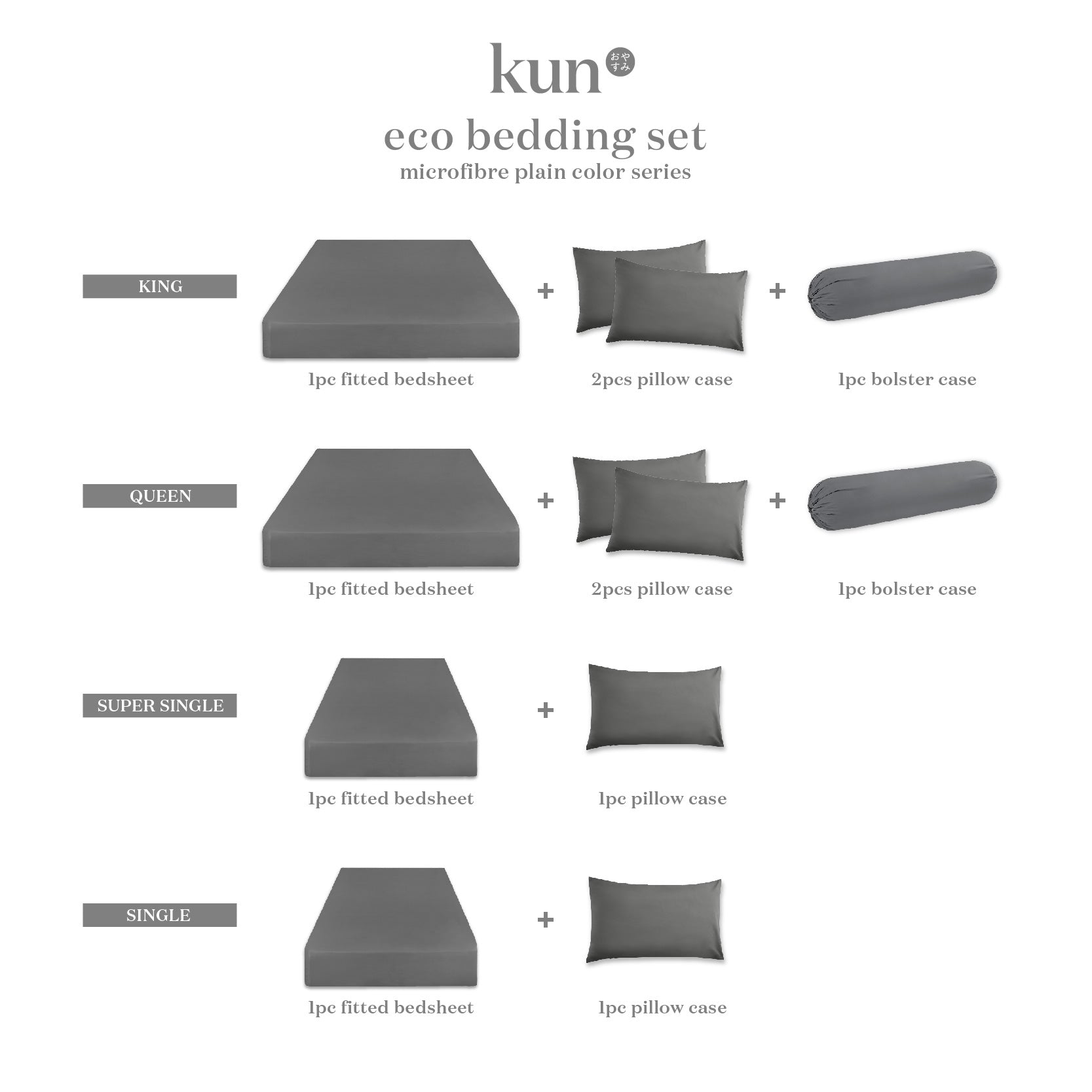 Kun official ashe hazy color series super single fitted bed sheet se