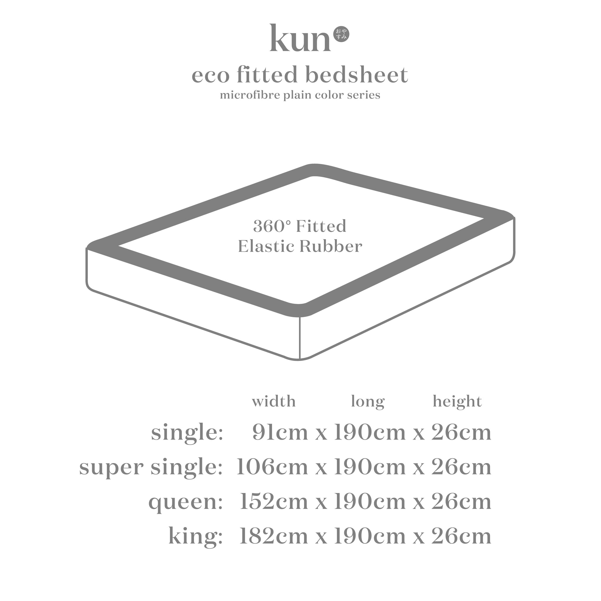 Kun official earth tone color series fitted bed sheet