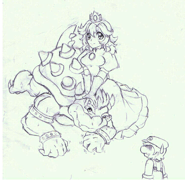 Peach defeats bowser by tigerlilylucky