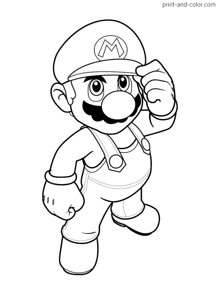 Super smash bros coloring pages print and color