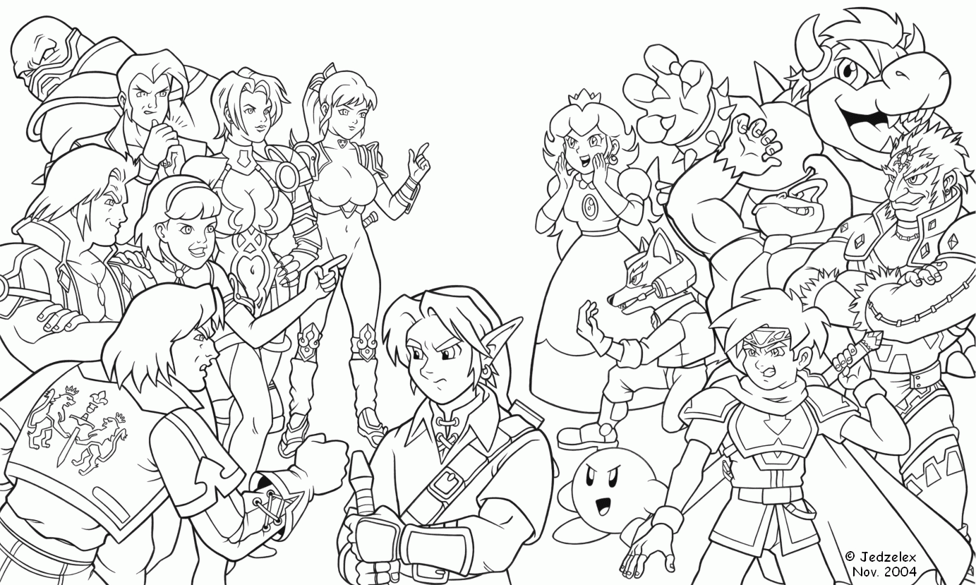 Free super smash brothers coloring pages free printable download free super smash brothers coloring pages free printable png images free cliparts on clipart library