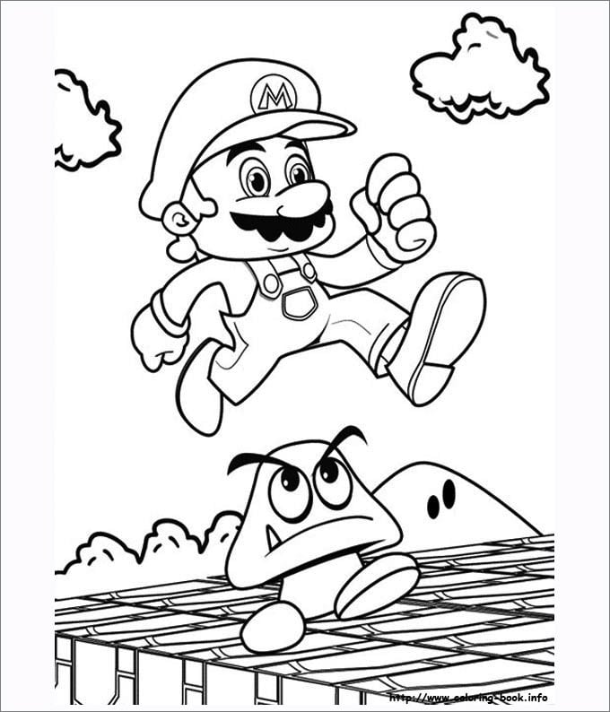 Mario coloring pages