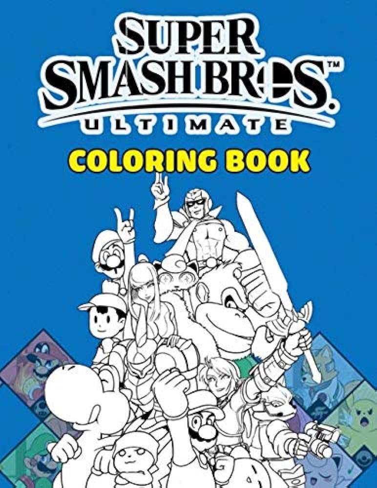 Super smash bros coloring book over coloring pages about super smash bros exclusive artistic illustrations for girls and boy of all ages shirley sipes books