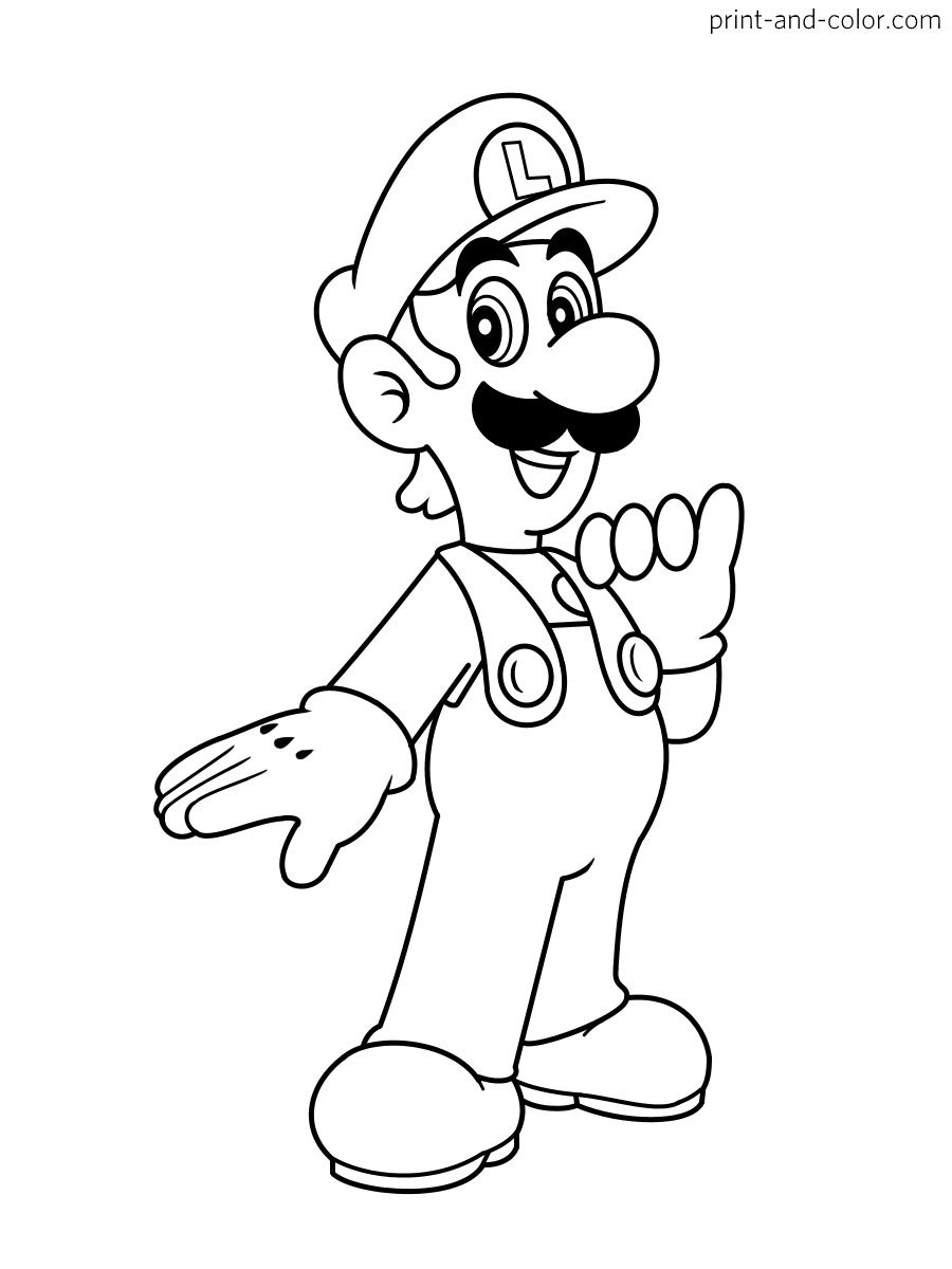 Super smash bros coloring pages print and color