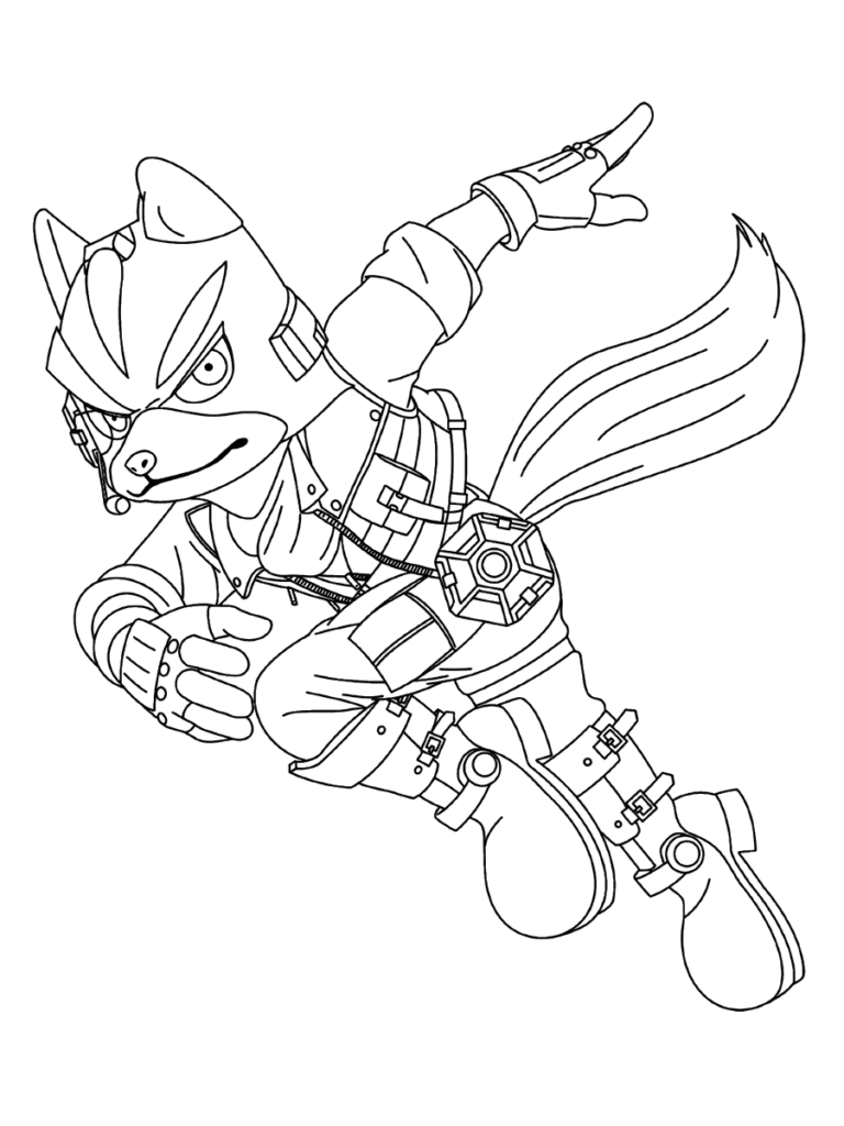 Super smash bros coloring pages print and color coloring pages fox coloring page super smash bros