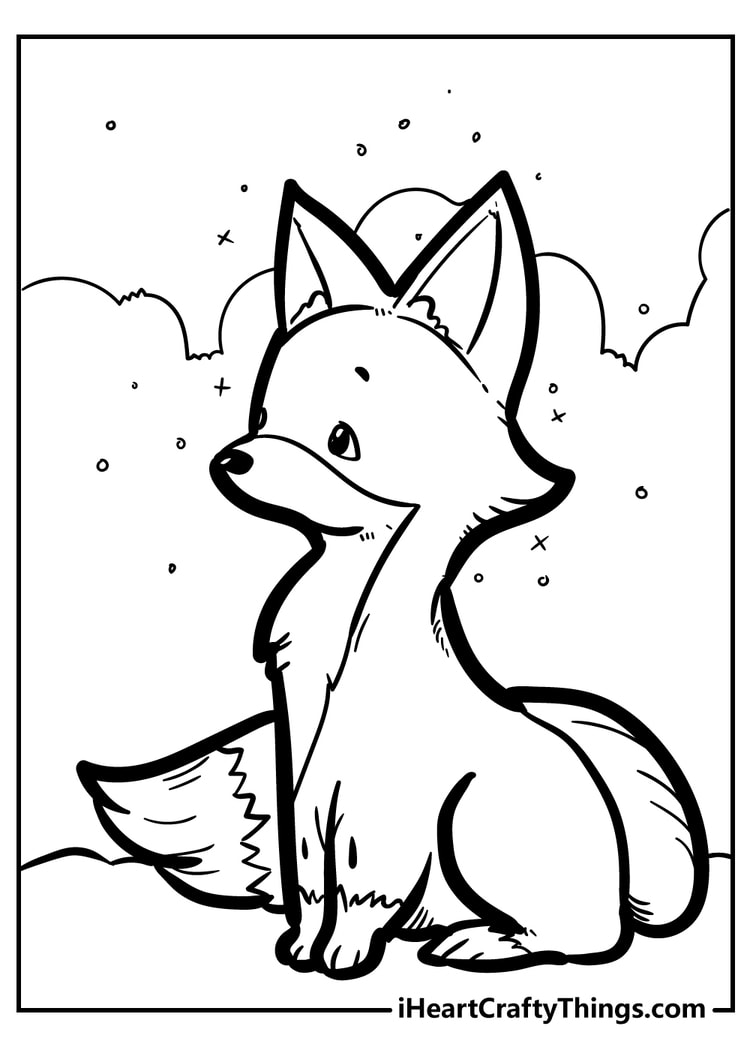 Fantastic fox coloring pages free printables
