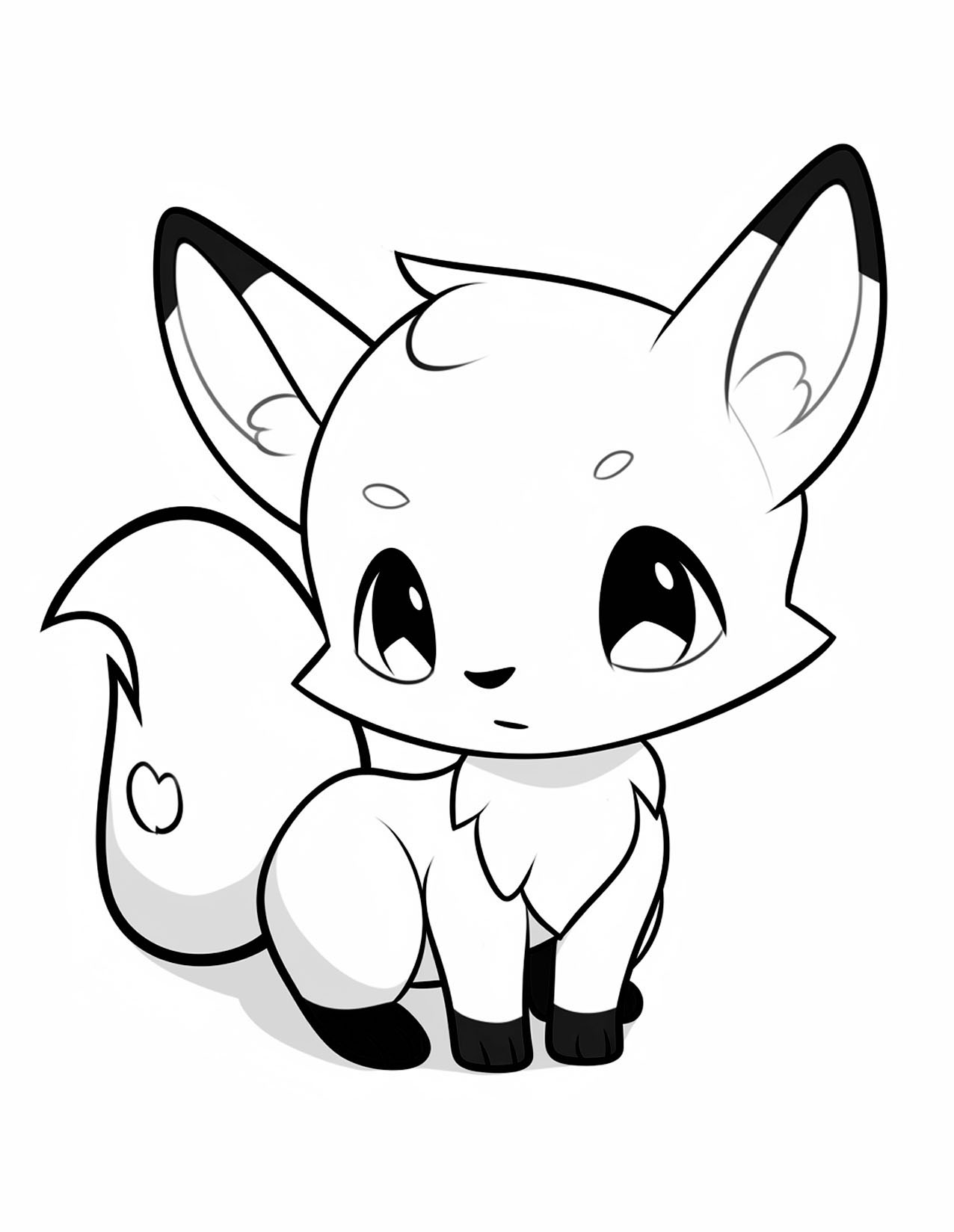 Creative fox coloring pages for kids and adults