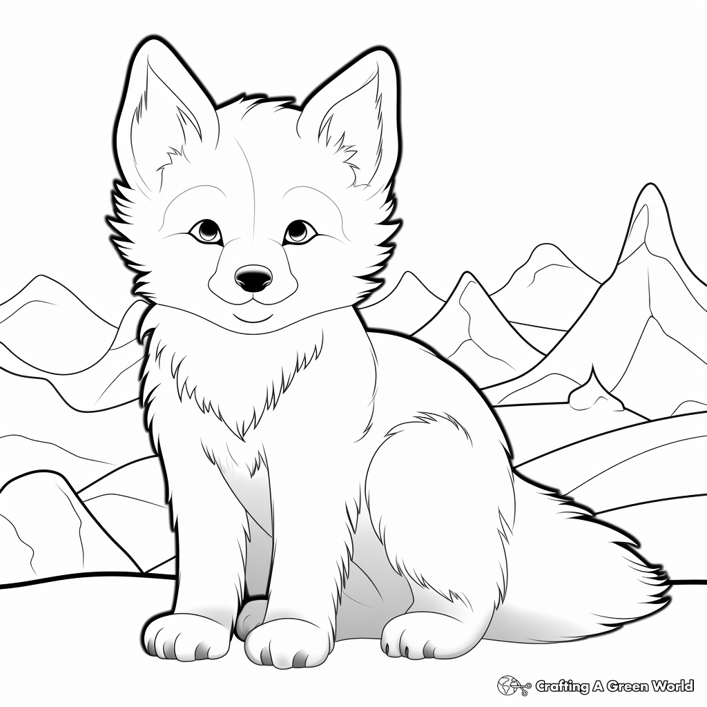 Winter animal coloring pages