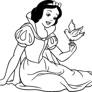 Snow white coloring pages printable for free download