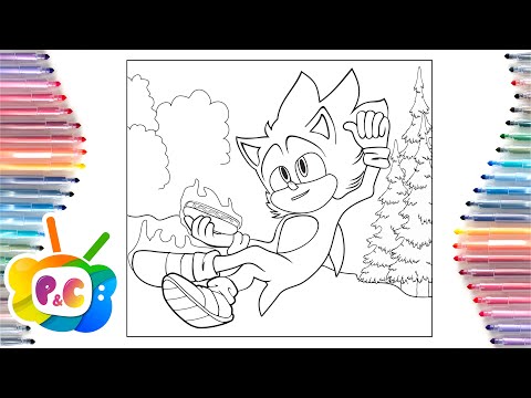 Sonic the hedgehog and sonic coloring pages