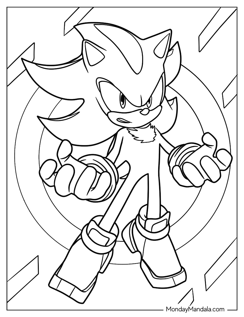 Super sonic coloring pages free pdf printables