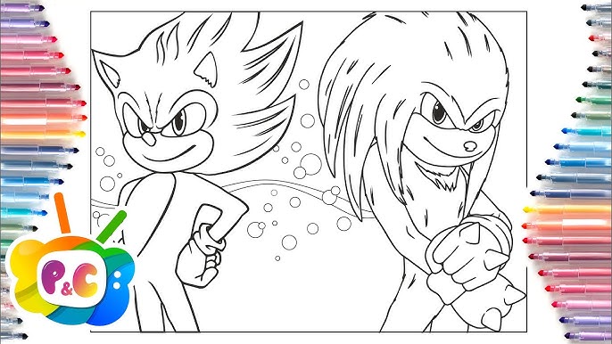 Sonic the hedgehog coloring pages sonic tails knuckles coloring elektronoiajjd