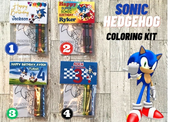 Sonic the hedgehog coloring packs sonic the hedgehog party