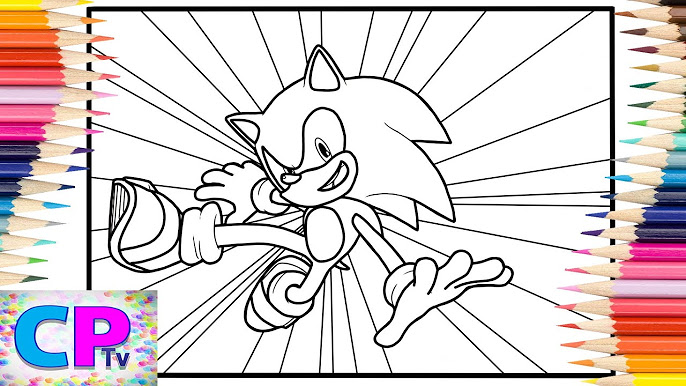 Sonic the hedgehog coloring pages