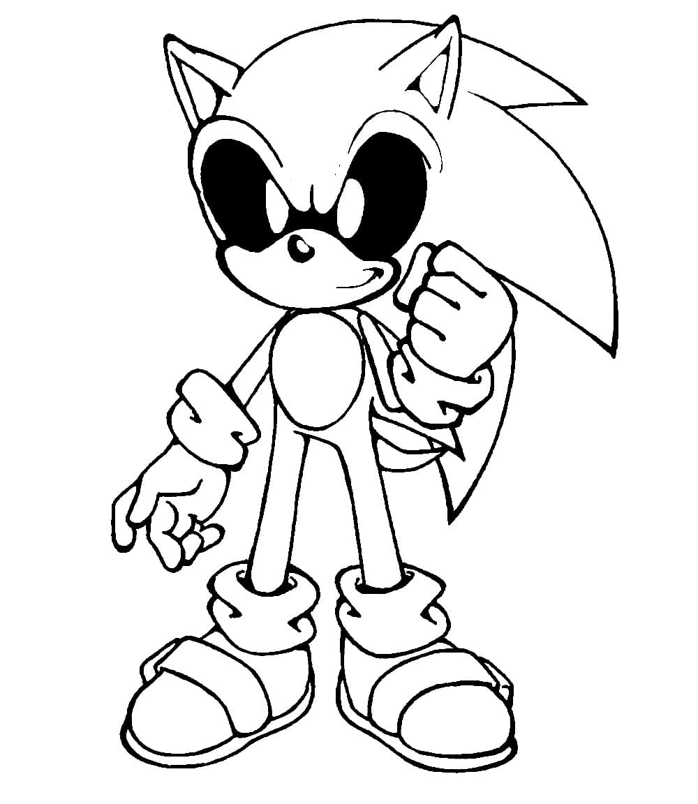 Sonic exe coloring pages