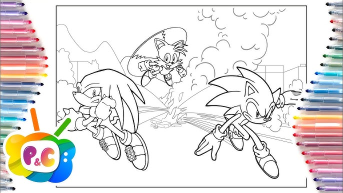 Sonic the hedgehog coloring pages sonic vs knuckles coloring alan walker
