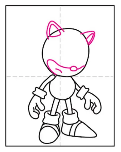 Easy how to draw sonic tutorial video and sonic coloring page