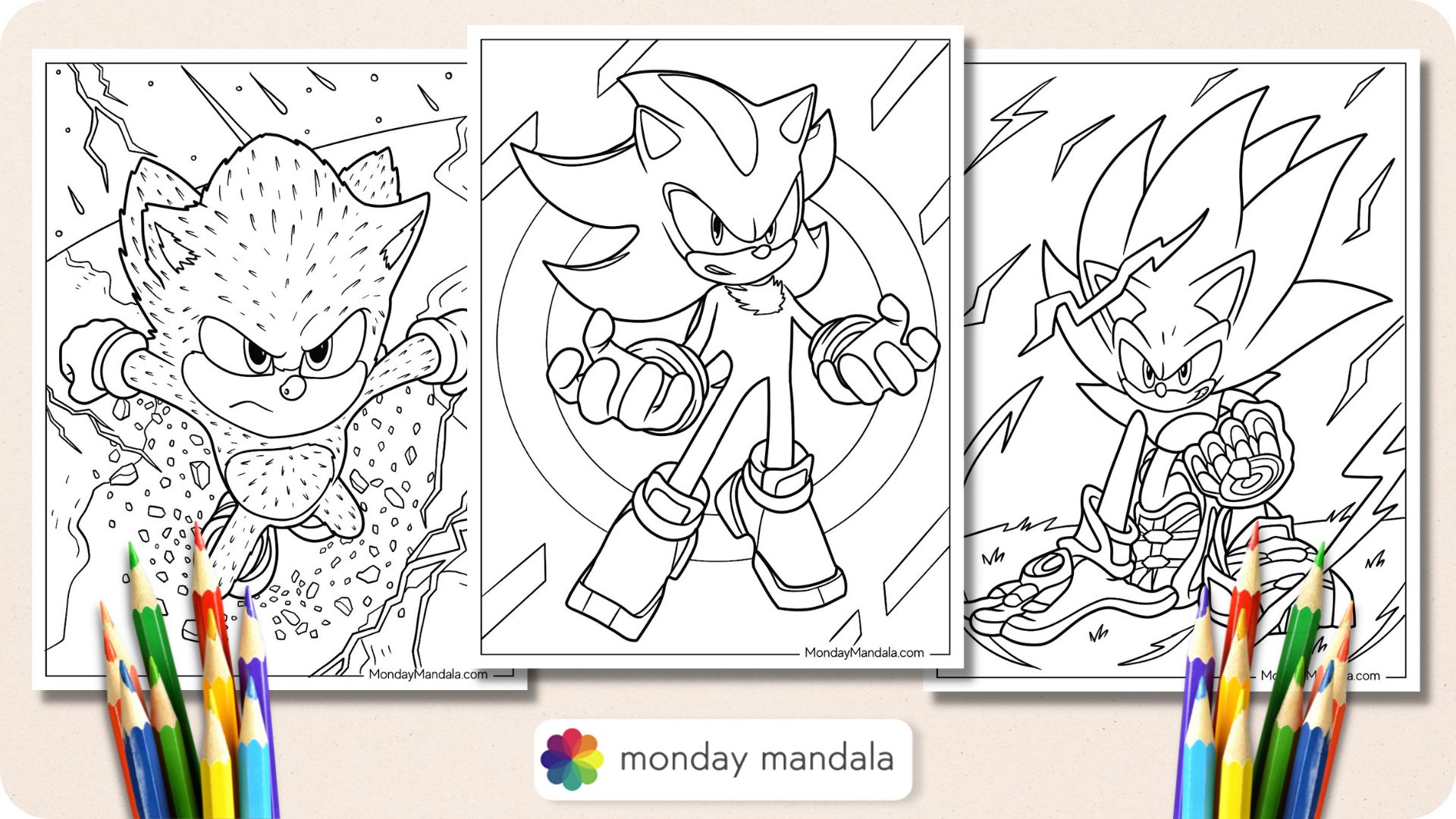 Super sonic coloring pages free pdf printables