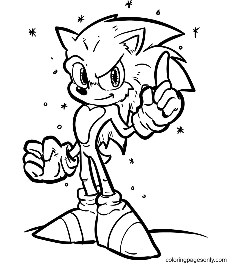 Sonic coloring pages printable for free download