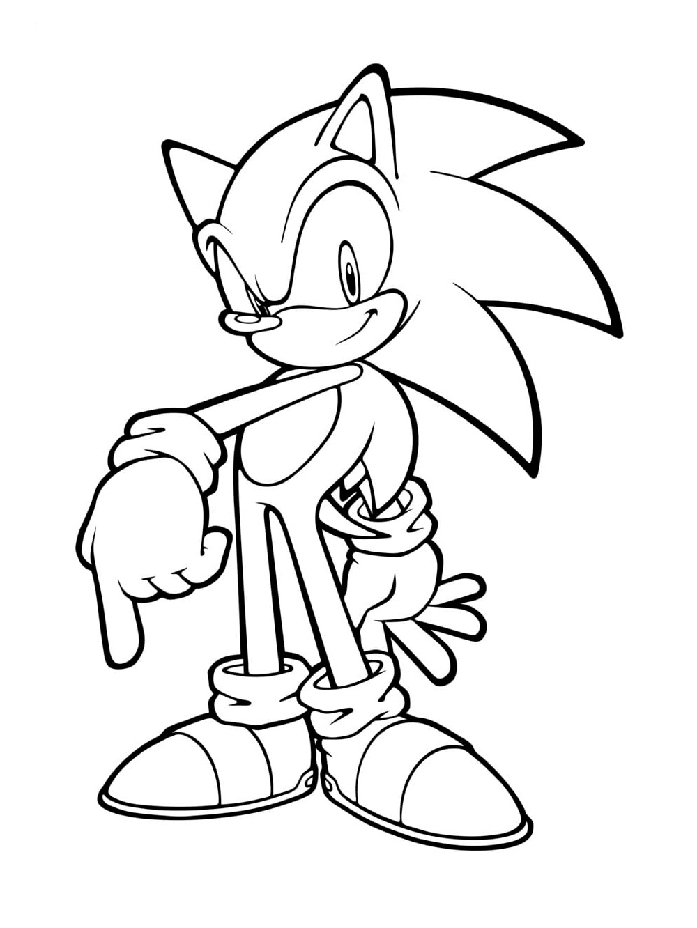 Super sonic the hedgehog coloring pages free