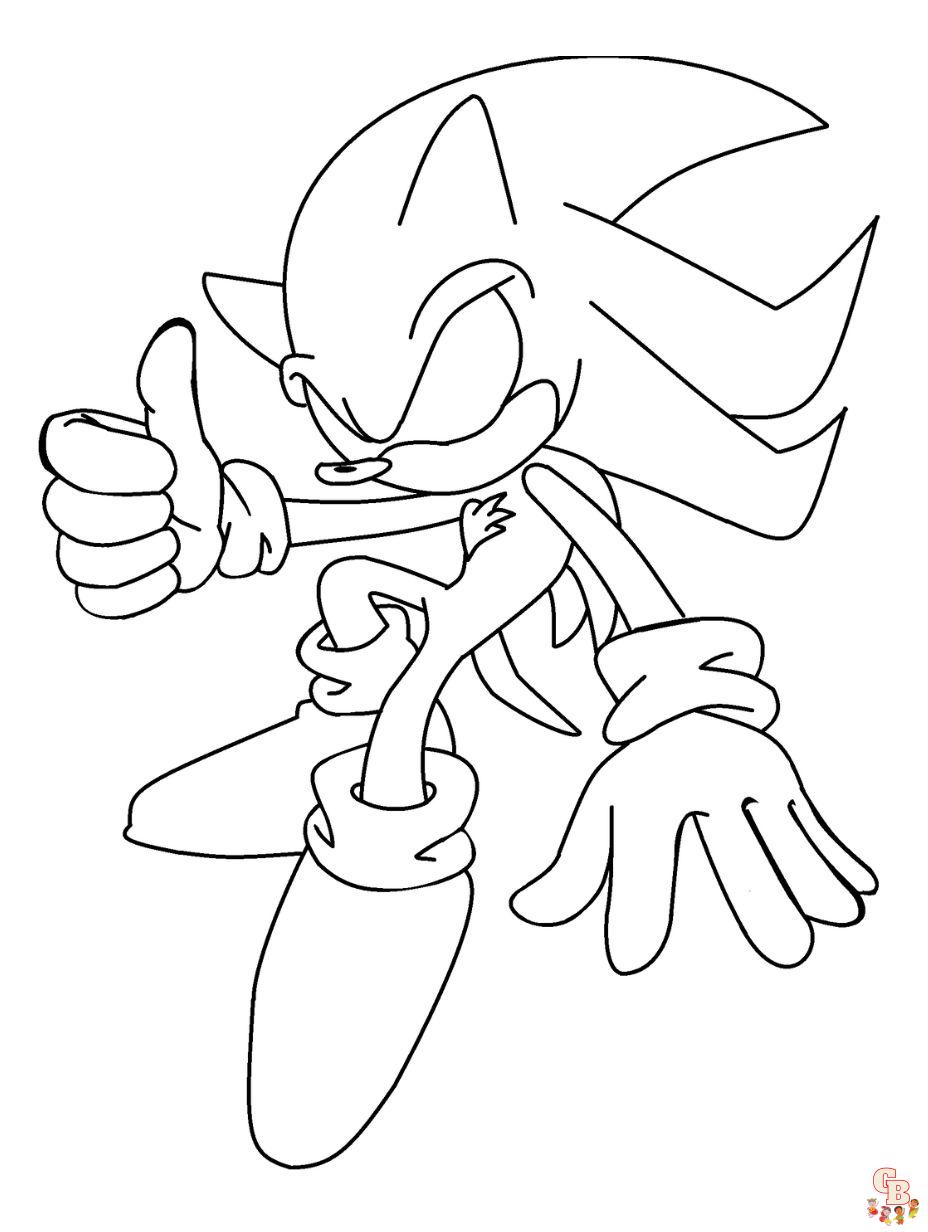 Sonic the hedgehog coloring pages free