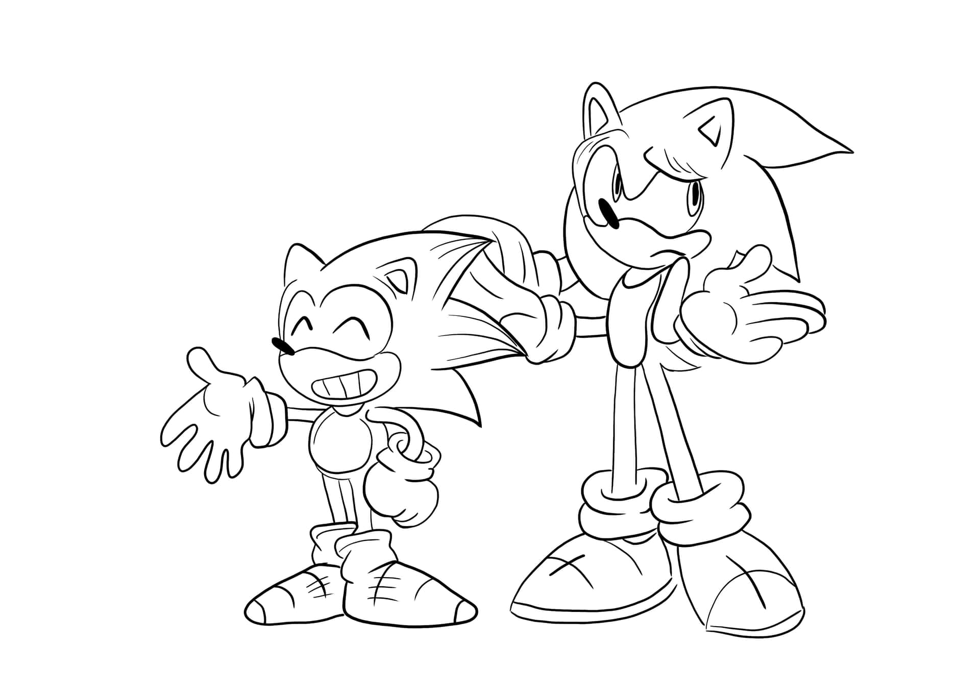 Sonic coloring pictures