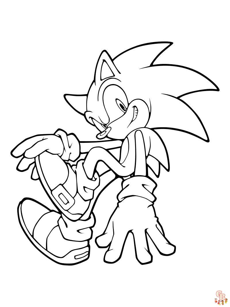 The fun collection printable sonic coloring pages for free