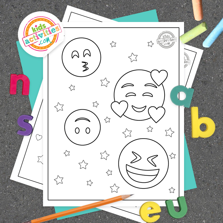 Super cute printable emoji coloring pages kids activities blog