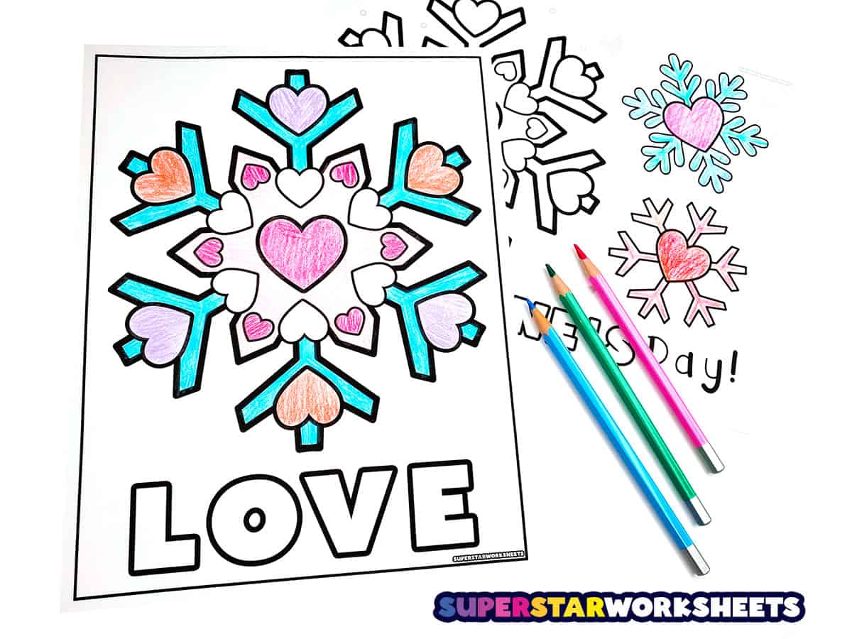 Valentines day coloring pages