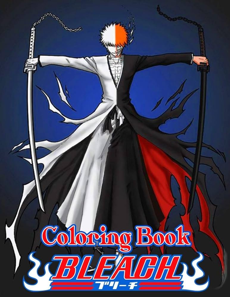 Bleach coloring book for adults and for kids high quality the best high