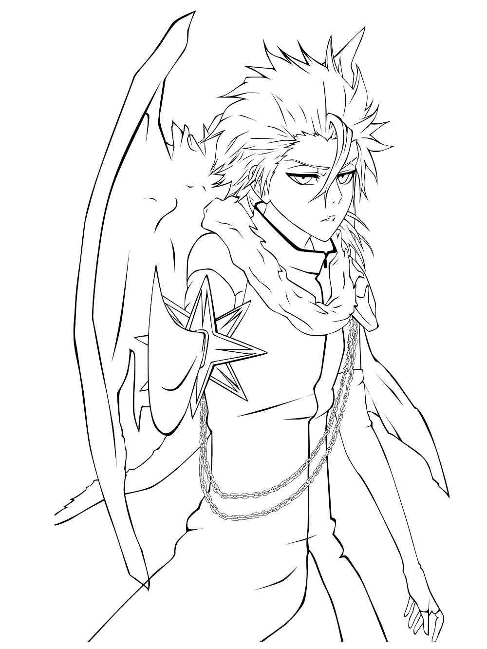 Toshiro hitsugaya coloring pages