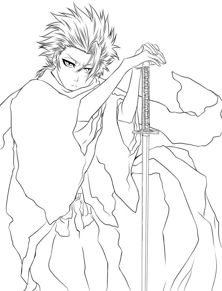 Bleach coloring pages coloring book art coloring pages bleach drawing
