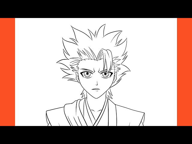 How to draw toshiro bleach