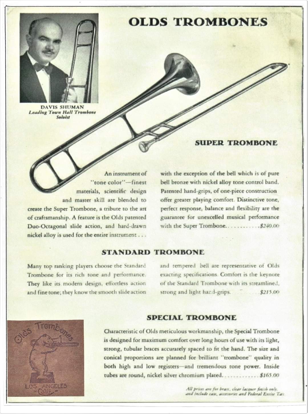 Olds catalog rtrombone