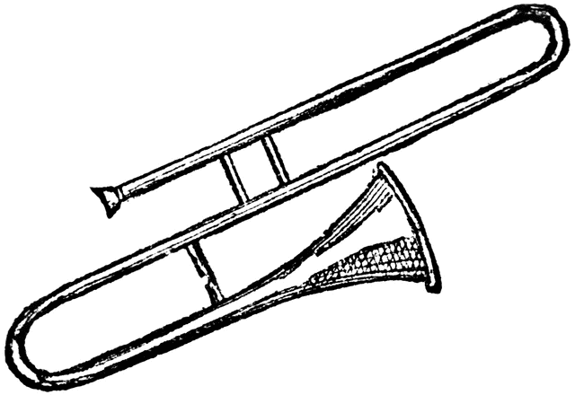 Trombone coloring pages